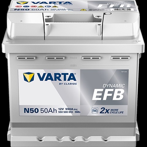 ACUMULATOR VARTA AUTOMOTIVEEFB 12V 50AH 550A N50 207X175X190 + DR